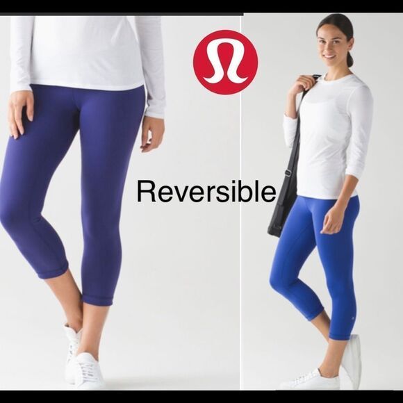 LULULEMON Wunder Under Crop III (Reversible)
Emperor Blue / Sapphire Blue Sz 6 - Picture 1 of 13